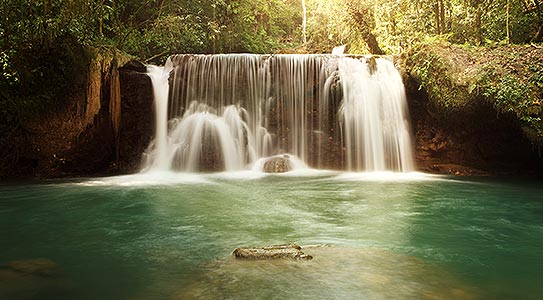 Luxury waterfall excursion included at Couples Negril all inclusive resort